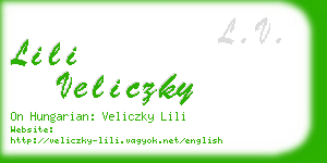 lili veliczky business card